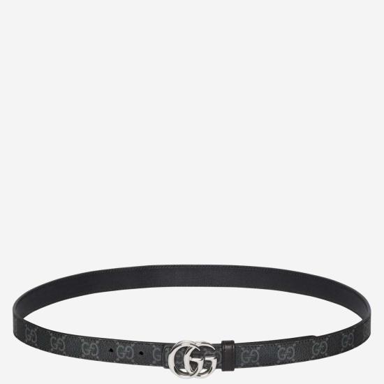  구찌 벨트 리버서블 GG 슈프림 패브릭  블랙 - GUCCI
