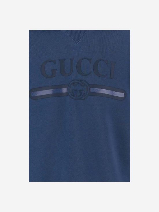  [키즈] 구찌 풀오버 아동용 면 스웨트셔츠 블루 - GUCCI