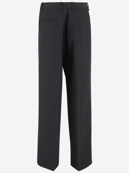  질샌더 스트레이트 팬츠 질 샌더 테일러드 울 개버딘 팬츠 블랙 - JIL SANDER