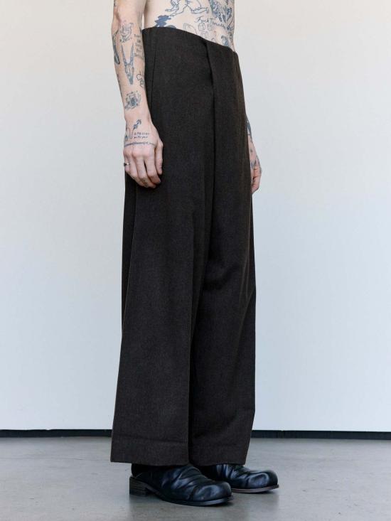 가브리엘라 콜 가먼츠 스트레이트 팬츠 310호 헤비 울 크로스 팬츠 - GABRIELA COLL GARMENTS