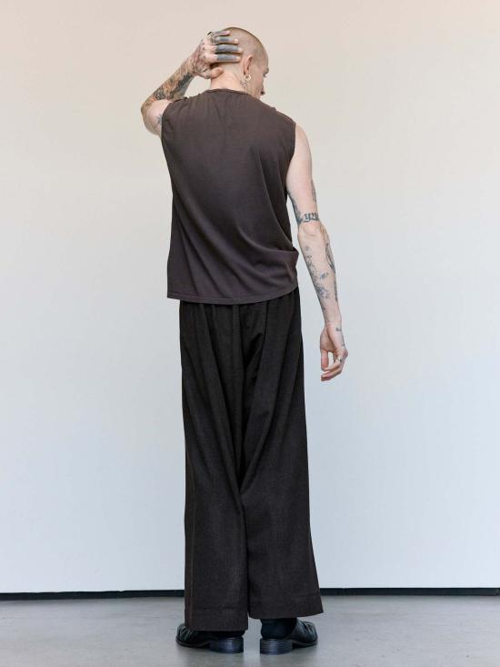  가브리엘라 콜 가먼츠 스트레이트 팬츠 310호 헤비 울 크로스 팬츠 - GABRIELA COLL GARMENTS