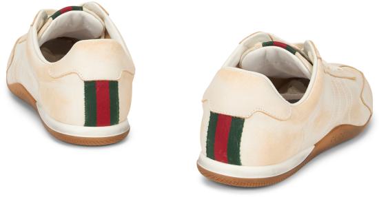  구찌 스니커즈 시프트 에이징 가죽 송아지 가죽 - GUCCI