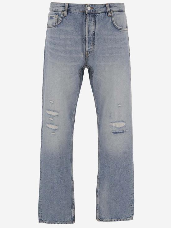  엠포리오 아르마니 데님 팬츠 데님 코튼 진 팬츠 - EMPORIO ARMANI