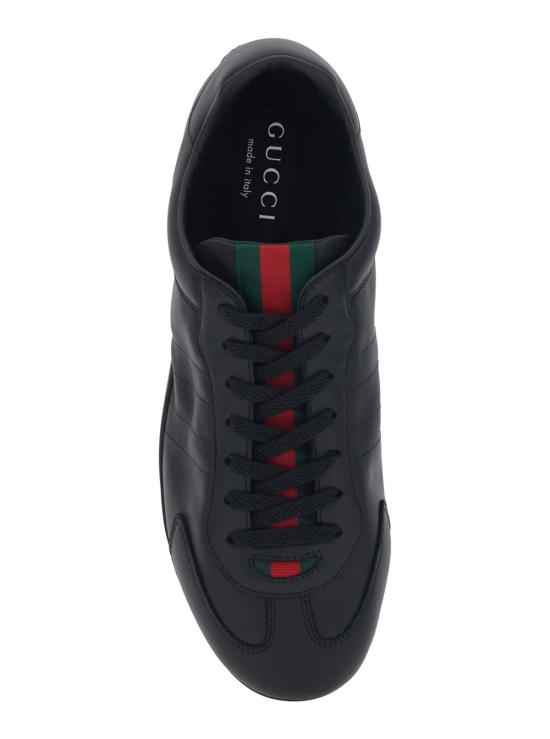  구찌 스니커즈 로우탑 웹 디테일  블랙 - GUCCI