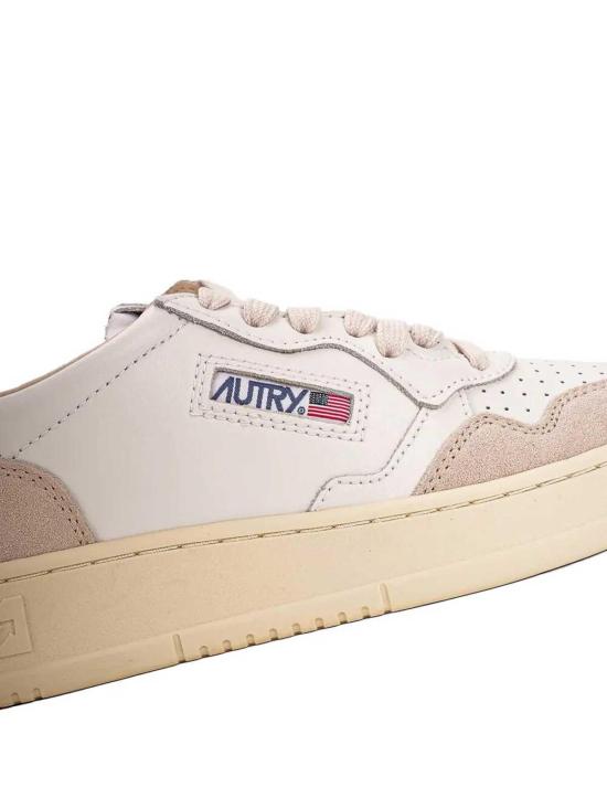 26FW 오트리 메달리스트 로우 스니커즈 AULMLS16LEAT WHITE - AUTRY