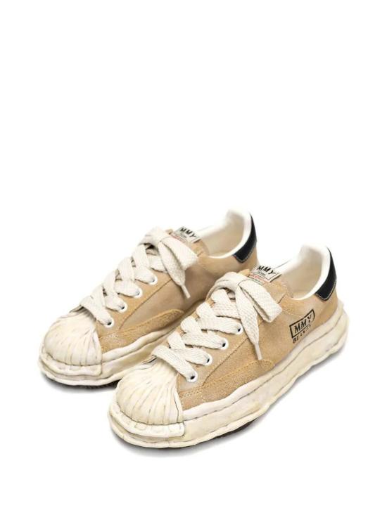 25FW 메종 미하라 야스히로 블레이키 OG 솔 빈티지 스웨이드 로우탑 스니커즈 A15FW728WHITE - MAISON MIHARA YASUHIRO