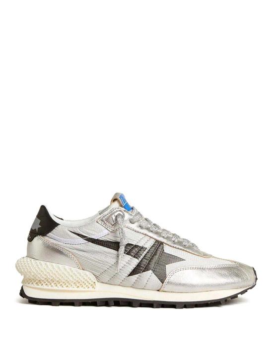 26FW 골든구스 립스탑 나일론 어퍼 & 블랙 스타 마라톤 스니커즈 GMF00684F0056676024660246 GREY