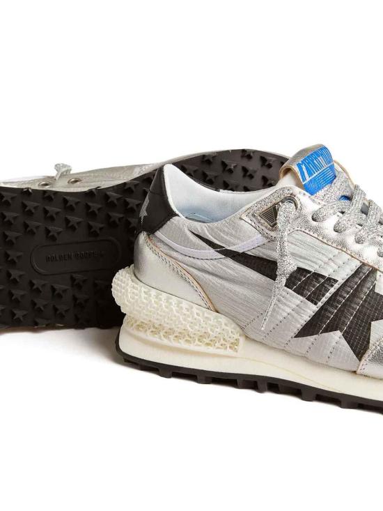 26FW 골든구스 립스탑 나일론 어퍼 & 블랙 스타 마라톤 스니커즈 GMF00684F0056676024660246 GREY - GOLDEN GOOSE