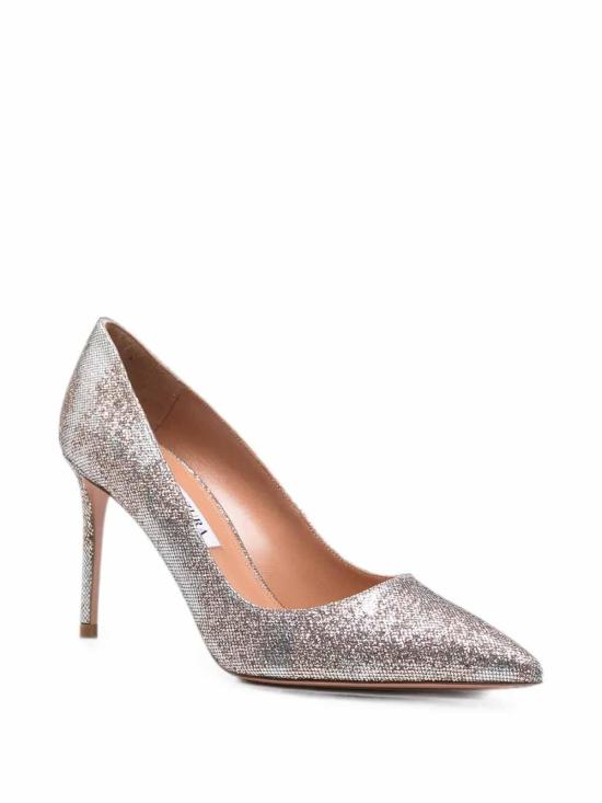 26FW 아쿠아주라 힐/펌프스 PURMIDP1MRTSLR Metallic - AQUAZZURA