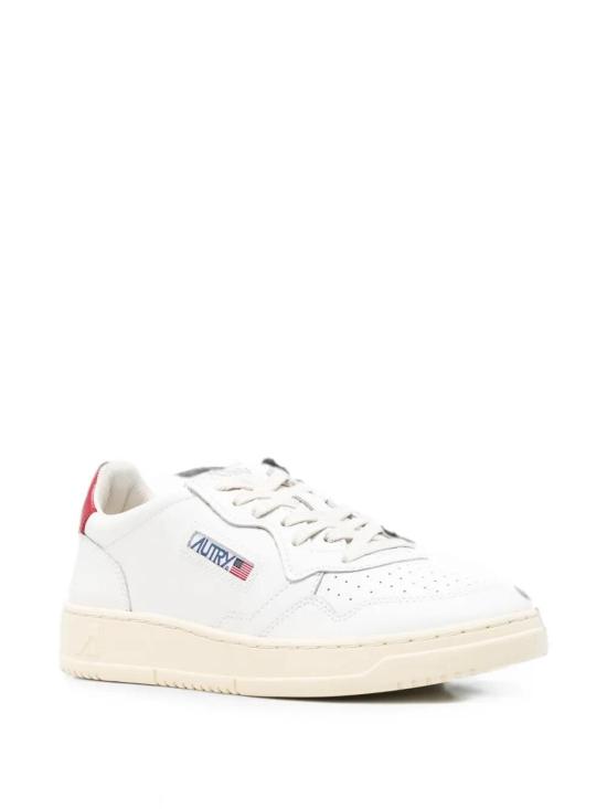 26FW 오트리 메달리스트 로우 스니커즈 AULMLL33LEAT WHITE - AUTRY