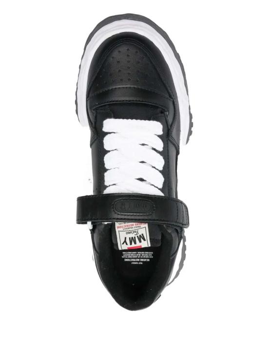 25FW 메종 미하라 야스히로 키스 OG솔 가죽 로우탑 스니커즈 A15FW738BLACK - MAISON MIHARA YASUHIRO