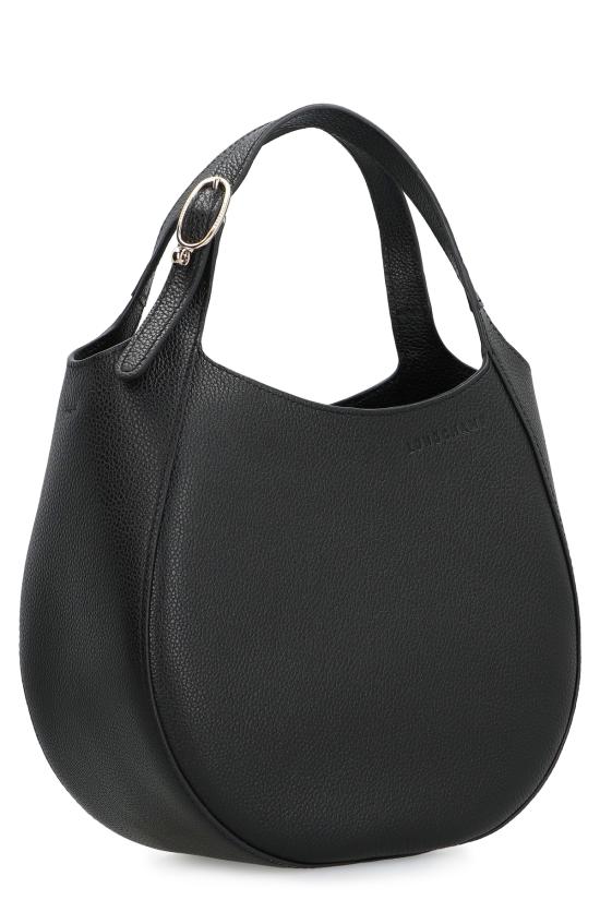  롱샴 가방 르 풀론 S 가죽 핸드백 블랙 - LONGCHAMP