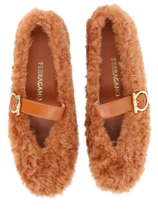 25FW 살바토레 페라가모 플랫 슈즈 78750401K586003 BEIGE - SALVATORE FERRAGAMO