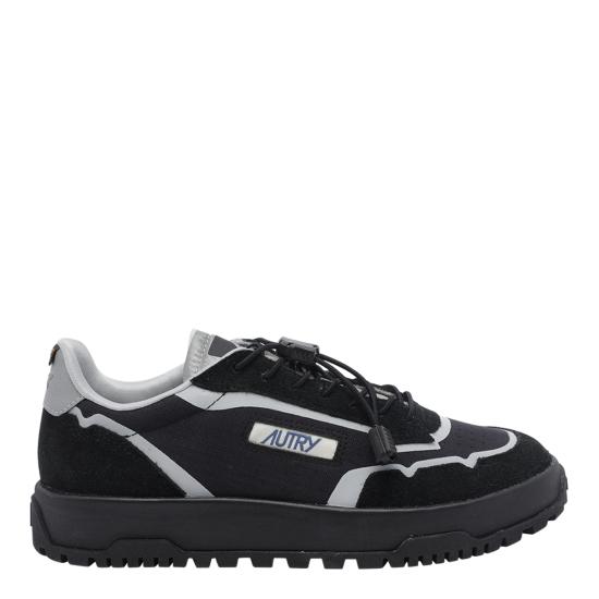 26FW 오트리 WILDPACE 로우 스니커즈 립스탑 나일론 가죽 LDLM MQ01 BLACK SILVER DOM