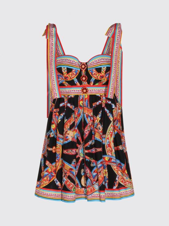 26FW 돌체앤가바나 롱 원피스 F615XTGDDTF S9000 Multicolor - DOLCE & GABBANA