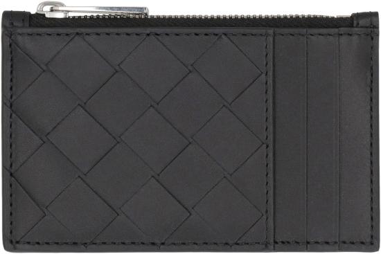  보테가베네타 카드지갑 보테가 베네타 블랙 가죽 카드 지갑 - BOTTEGA VENETA