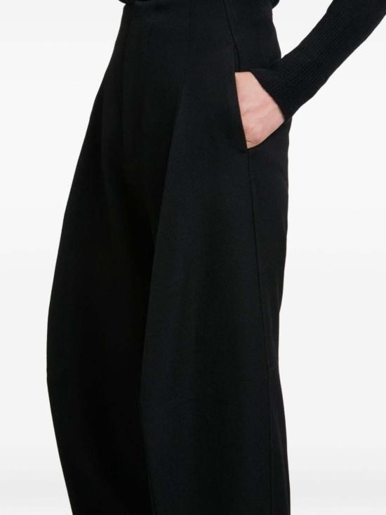  빅토리아 베컴 스트레이트 팬츠 버진 울 팬츠 블랙 - VICTORIA BECKHAM
