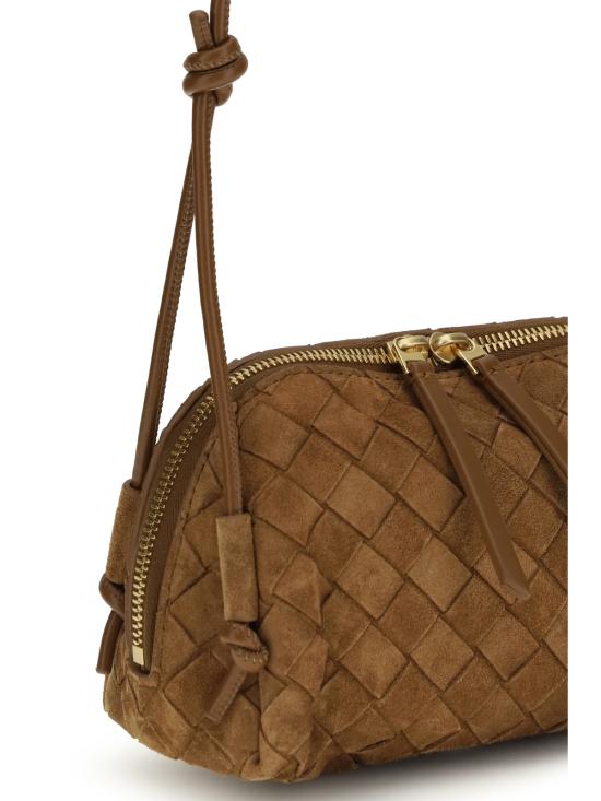  보테가베네타 가방 미니 루프 숄더백 앰버 골드 - BOTTEGA VENETA