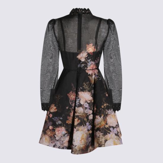 26FW 짐머만 미디 원피스 0725DF261 BLF BLACK FLORAL - ZIMMERMANN