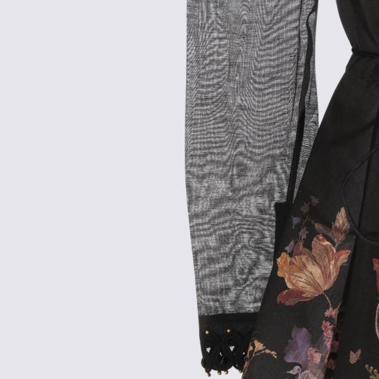 26FW 짐머만 미디 원피스 0725DF261 BLF BLACK FLORAL - ZIMMERMANN