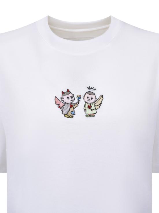 26FW CHRISTINA CRAWFORD 반팔 티셔츠 02LOVI2526B BIANCO WHITE - OTHER BRANDS