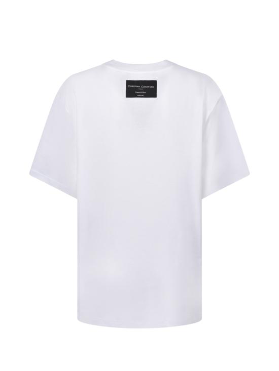 26FW CHRISTINA CRAWFORD 반팔 티셔츠 02LOVI2526B BIANCO WHITE - OTHER BRANDS