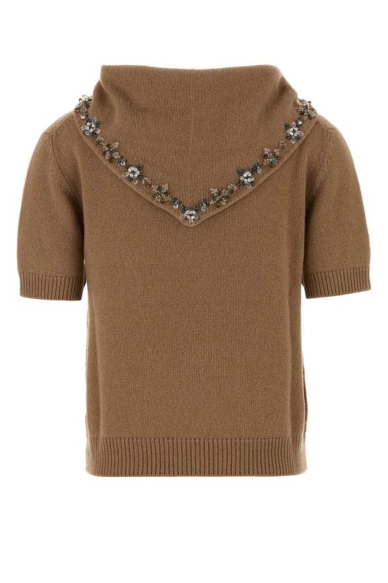 26FW 프라다 스웨터 P24D3GSOOO17E2 F0040 Camel - PRADA