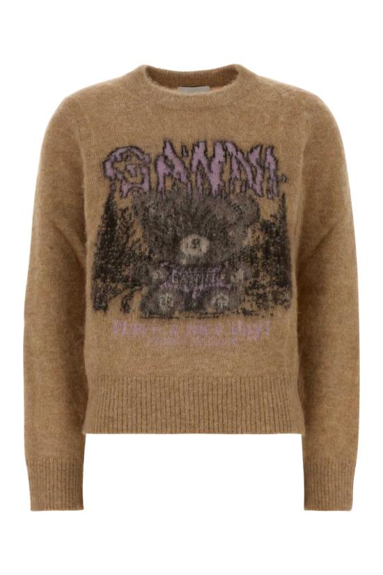 26FW 가니 스웨터 A1150055 118 Camel