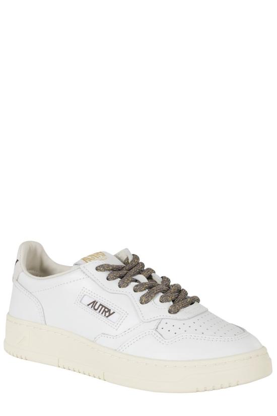 26FW 오트리 메달리스트 로우 레더 스니커즈 AULW 099 White - AUTRY