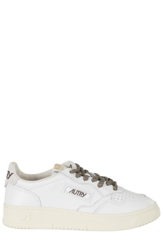 26FW 오트리 메달리스트 로우 레더 스니커즈 AULW 099 White