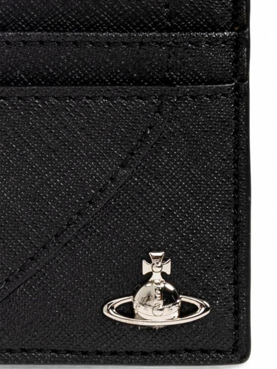 26FW 비비안웨스트우드 ORB 크로코다일 엠보싱 슬림 카드 지갑 5403000MWS0021 N401 BLACK - VIVIENNE WESTWOOD
