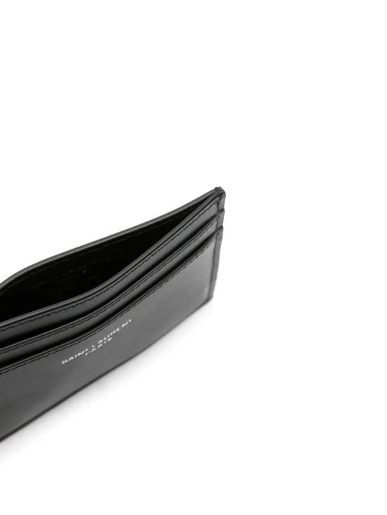 26FW 생로랑 스무스 레더 파리 카드 케이스 3759460U90N 1000 BLACK - SAINT LAURENT