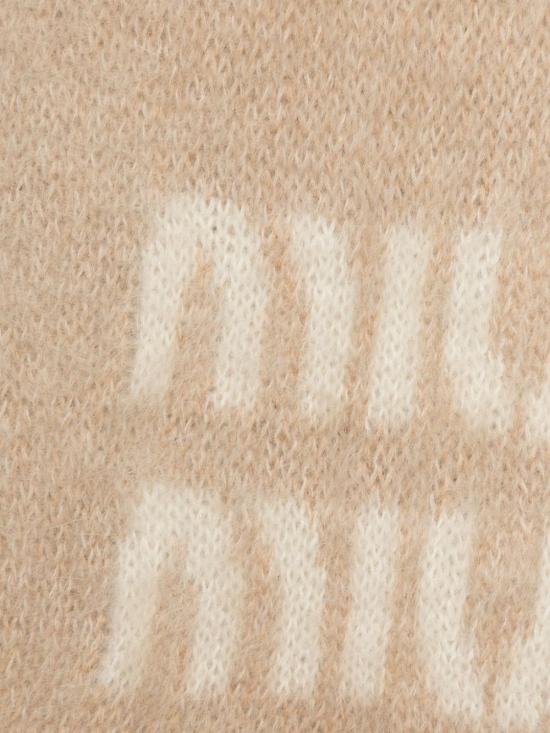 26FW 미우미우 울 모헤어 머플러 5FS0622CQD F0018 NUDE NEUTRALS - MIU MIU