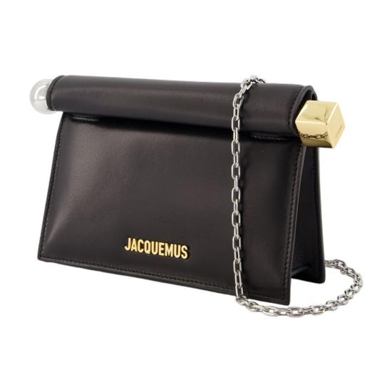 26FW 자크뮈스 클러치/파우치 BAW00392AC27L14 990 BLACK - JACQUEMUS