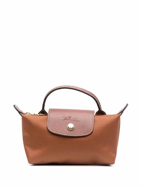 26FW 롱샴 르 플리아쥬 오리지널 핸들 파우치 34175089 504 BROWN