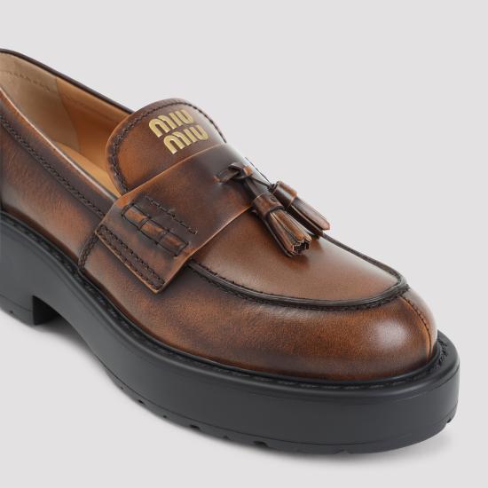 26FW 미우미우 로퍼 5D743EF0553KY8 F0038 BROWN - MIU MIU