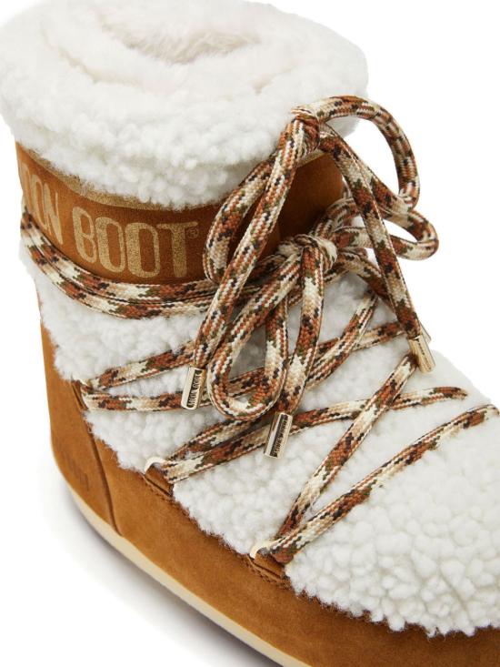 26FW 문부츠 아이콘 나일론 로우 부츠 80D1409580 MA03 BROWN - MOON BOOT