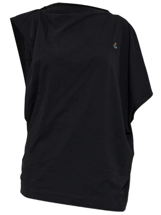26FW 비비안웨스트우드 반팔 티셔츠 1G01001GJ00BL N401 BLACK