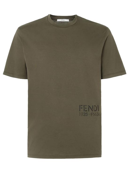 26FW 펜디 반팔 티셔츠 FY1370B19Q F0QQ4 GREEN - FENDI