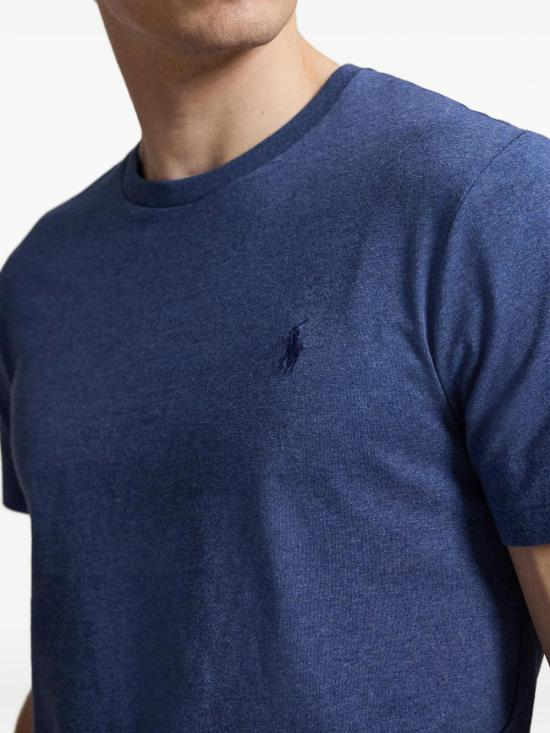 26FW 폴로 랄프로렌 포니로고 자수 반팔 티셔츠 710671438 541 BLUE - POLO RALPH LAUREN