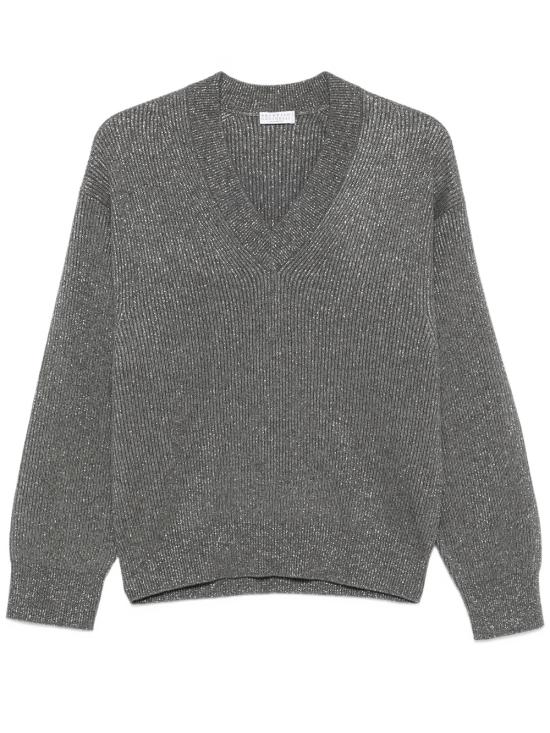 26FW 브루넬로 쿠치넬리 스웨터 M1E224722 CZN54 GREY