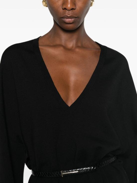26FW 톰포드 스웨터 MAK1477YAX1069 NAA BLACK - TOMFORD