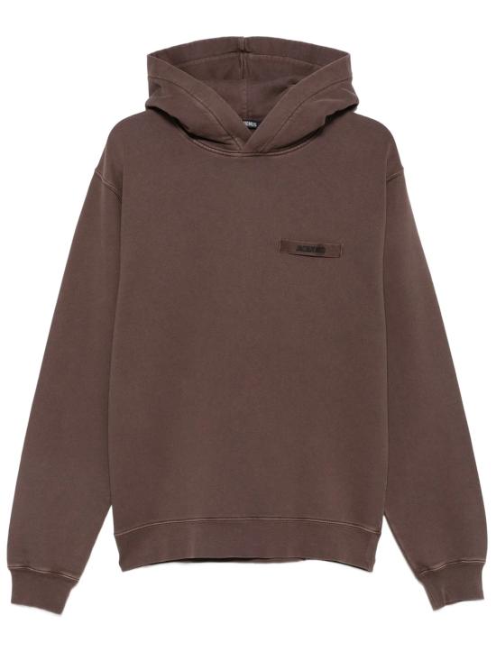 26FW 자크뮈스 그로그랭 후드 티셔츠 HOM00247AJ00126 850 BROWN
