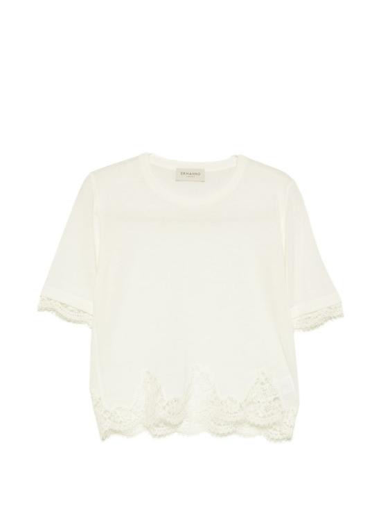 26FW 에르마노 반팔 티셔츠 D49EM071BE89MF333 WHITE