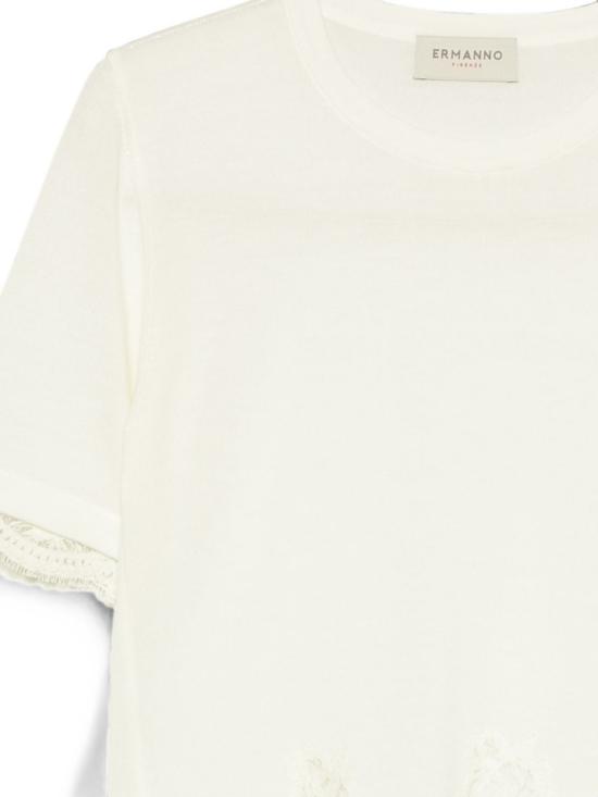 26FW 에르마노 반팔 티셔츠 D49EM071BE89MF333 WHITE - ERMANNO