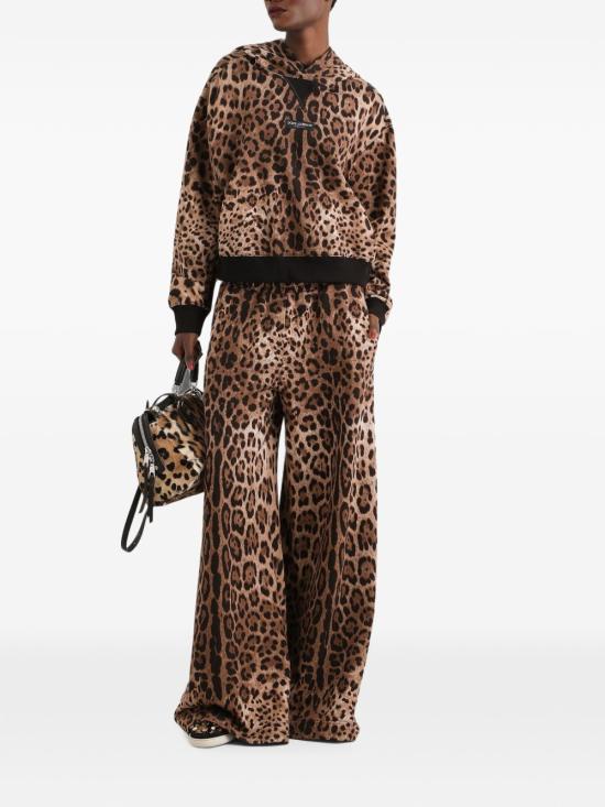 26FW 돌체앤가바나 후드 티셔츠 F9U48TFS785HY13M LEOPARD PRINT - DOLCE & GABBANA