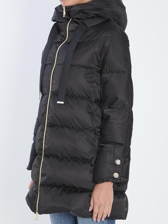 26FW 에르노 새틴 A-셰이프 재킷 PI1304D12170Z9300 BLACK - HERNO