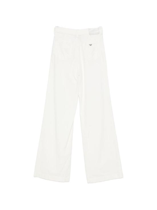 26FW 엠포리오 아르마니 스트레이트 팬츠 EW000749AF17028U0006 WHITE - EMPORIO ARMANI