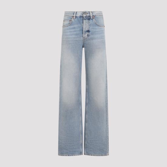 26FW 생로랑 스트레이트 팬츠 873662Y863O5059 NAVY - SAINT LAURENT