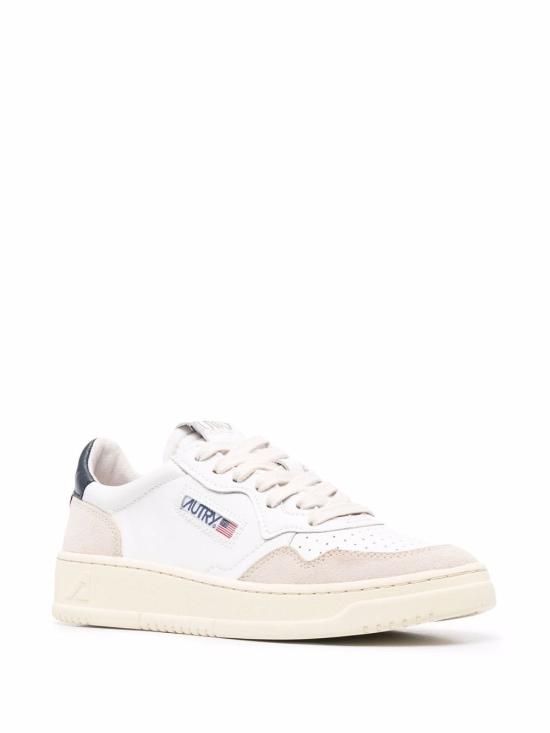 26FW 오트리 메달리스트 로우 레더 스니커즈 AULWLS28 NAVY - AUTRY